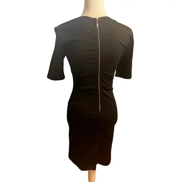 NUDE apparel black dress bodycon with corseted front medium - Picture 5 of 9